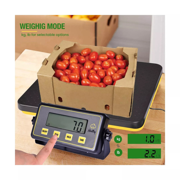 Shaledig 150lbs Commercial Scale Digital Receiving Scale with Anti-Slip Platf... - Picture 6 of 7